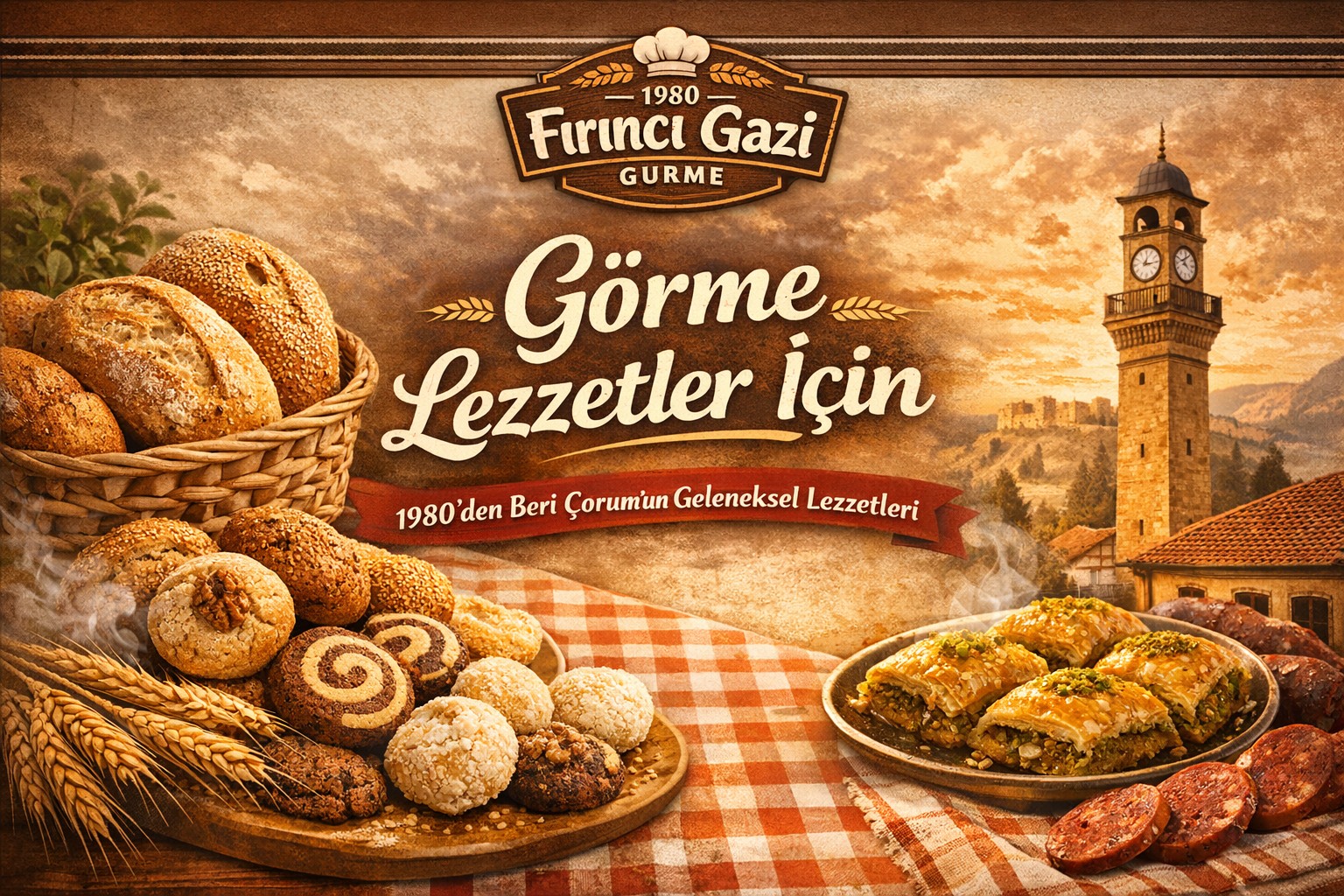 gurme lezzetler için banner